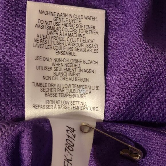 Hyba Ladies Long Sleeves Fitted Purple Athletic Top - Picture 6 of 7